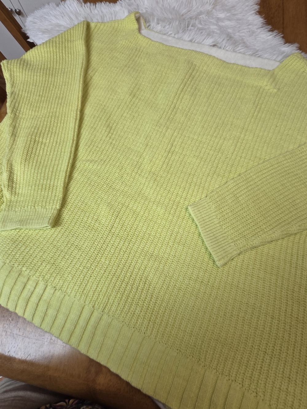 Plus Size Bright Lemon Crewneck Sweater
